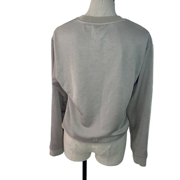 Rta Womens Sweater Size Small Gray Myles Long Sleeves Crew Neck Ribbed Cuffs - Picture 6 of 6